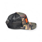 Six Panel Blaze Camo Trucker