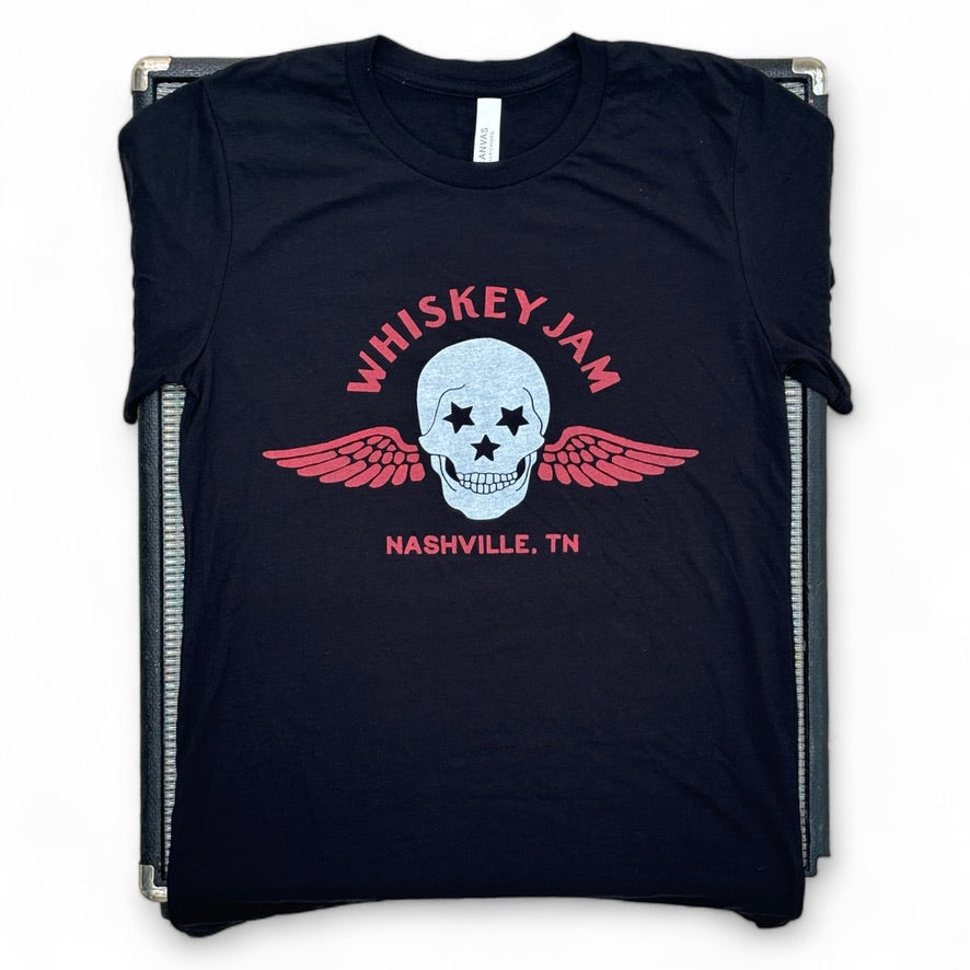 Wings & Skull Red & Tan