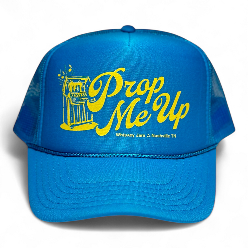 Prop Me Up Turquoise Blue Foam Trucker