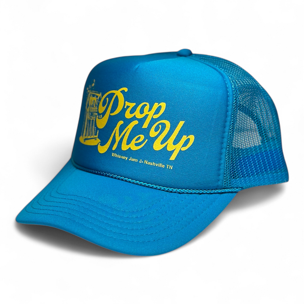 Prop Me Up Turquoise Blue Foam Trucker