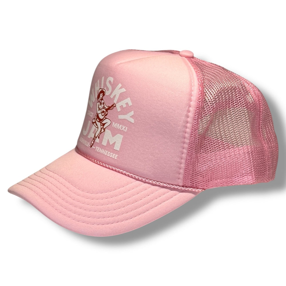 Cowgirl Light Pink Foam Trucker White Art