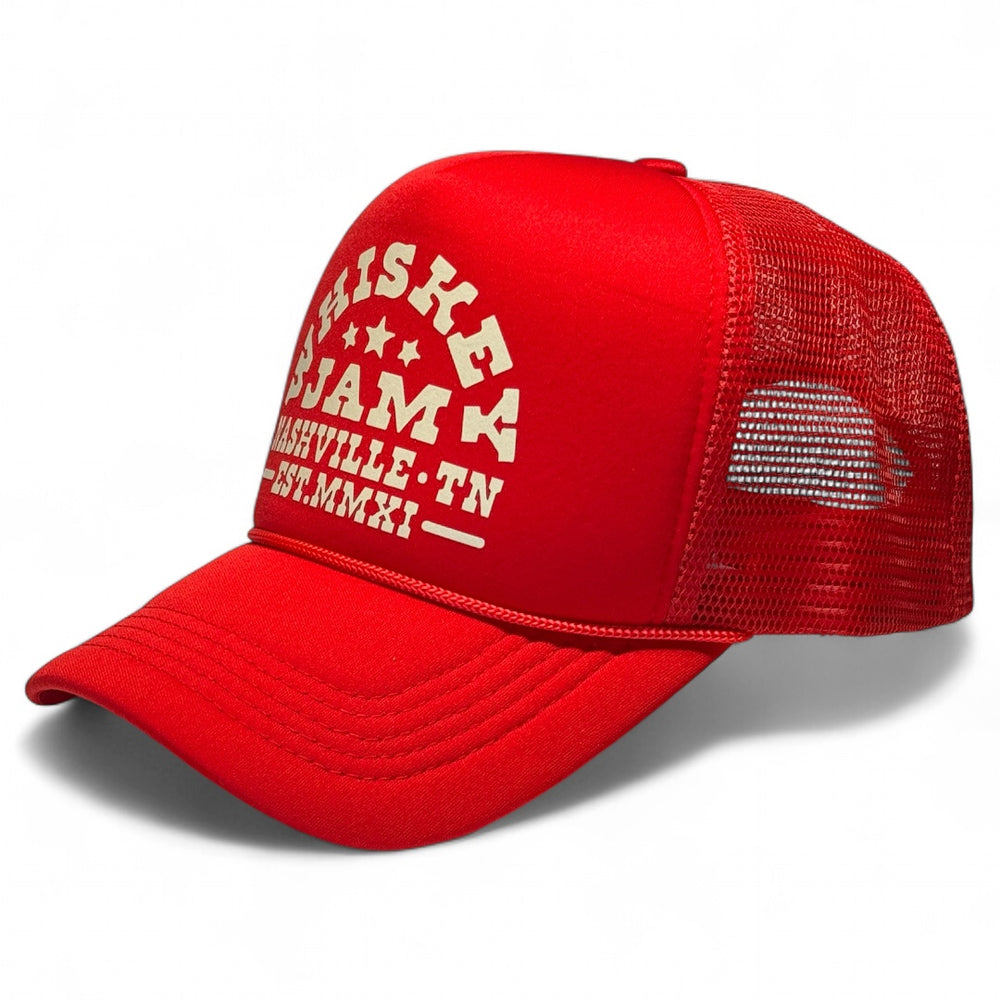 WJ Showboat Red Foam Trucker