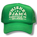 WJ Showboat Green Foam Trucker