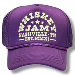 WJ Showboat Purple Foam Trucker