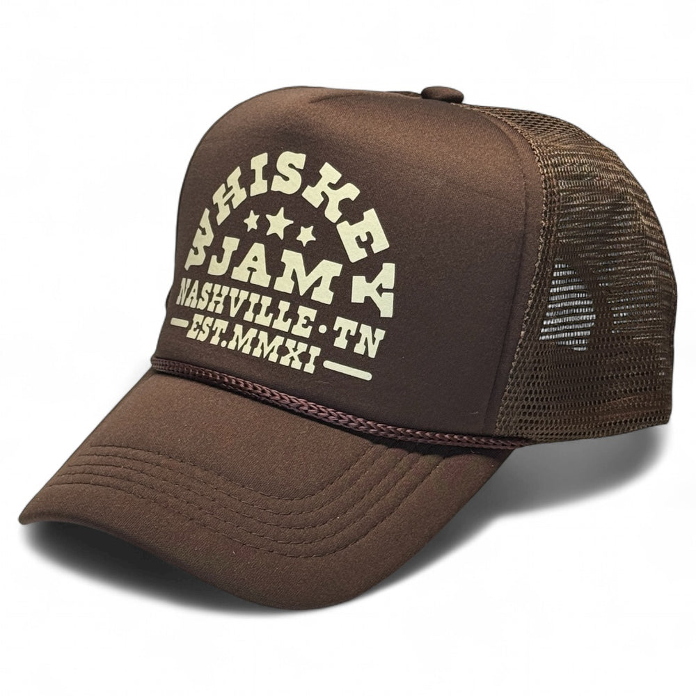 WJ Showboat Brown Foam Trucker