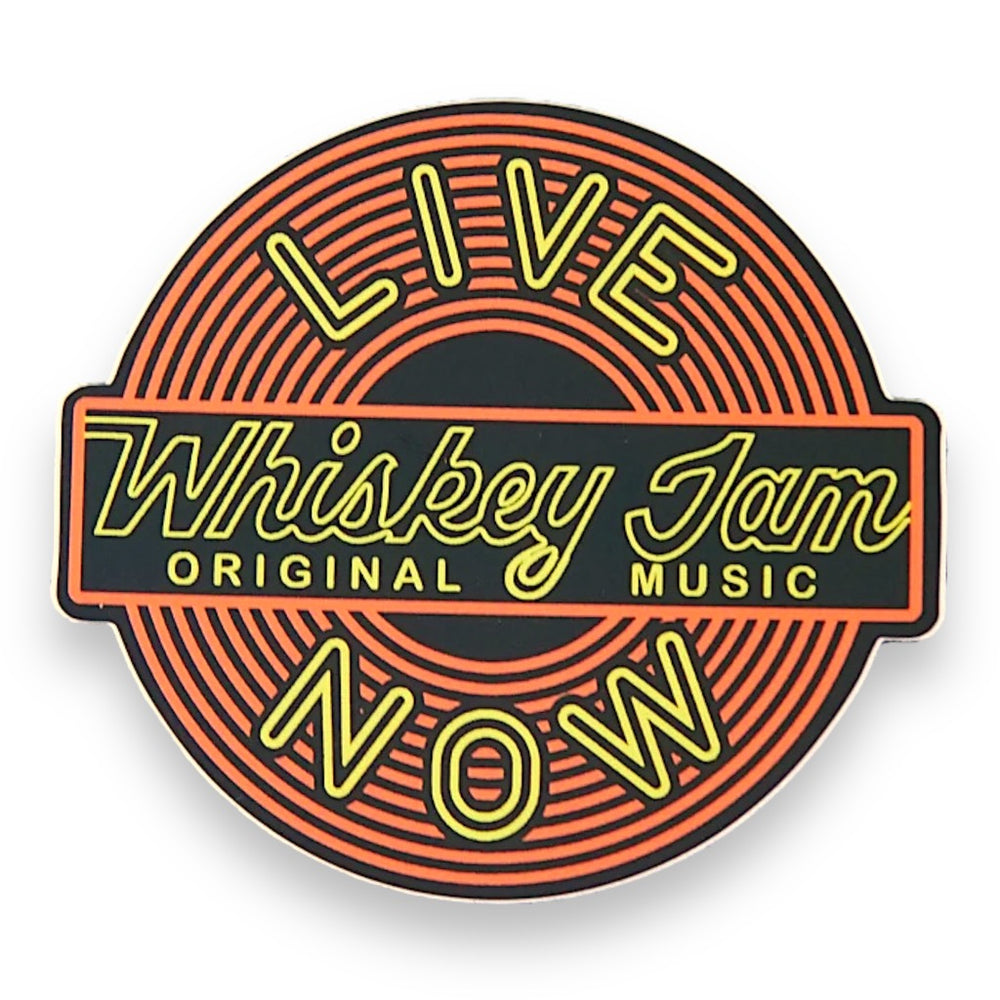 Whiskey Jam "Live Now" Sticker