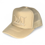 WJ Cattle Brand Tan Foam Trucker